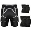 CAQYPVH Pantaloncini Protettivi Imbottiti con Ginocchiere e Gomitiere Resistente Attrezzatura Sportiva Protettiva Flessibile per Slittamento, Pattinaggio , XS