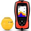 AUBEST Telecamera da Pesca, Ecoscandaglio Wireless Ricaricabile ecoscandaglio TFT a Colori da 2,4 Pollici