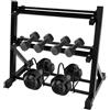 NoneDanGee Supporto per manubri a 3 ripiani, multifunzione, per riporre i pesi, adatto per manubri, kettlebell, dischi, capacità 300 kg, 100 x 53 x 87 cm
