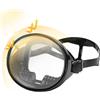 Generico Adults Swim Goggles, Panoramic Diving Masque, Large Frame Clear Guard | Clear Underwater Vision, Panoramic View Lens Structure, Safe Water Sport Comfort, Active Diving Value, Leak Free Eyewear