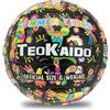 Teorema Giocattoli Teokaido, Pallone Pallavolo Misura 5 Ufficiale, Palla da Volley Soft Touch per Allenamento e Beach Volley, Peso Regolamentare 260-280g, Ideale per Principianti, Resistente all'Acqua, Design Esclusivo