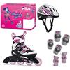 Fila J-One Combo Girl 3, Set di Pattini e Protezioni Unisex Bambini