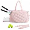Generisch EagerVerse - Borsa sportiva da 42 l, protezione per racchetta da tennis, scomparto impermeabile, borsa per laptop da 15,6 pollici