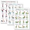 FOSDICK 3 Set Poster da Parete Allenamento Manubri, Poster da Fitness | Manubri Allenamento Guida agli Esercizi, Stampe da Parete Dumbbells Fitness, Dumbbell Allenamento Poster per Casa e Palestra