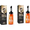 Kiuiom Hair Oil Head Gel,Gel per Capelli 2 in 1 con Pettine,Uomo con Pettine,Cera Lucida Capelli Uomo,Fissaggio Forte,Di Lunga Durata,Azione Idratante e Fortificante,100ml,2pc