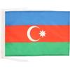 AZ FLAG Bandiera Azerbaigian 45x30 cm - Bandierina Azera 30x45 cm Cordicelle