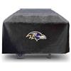 FANMATS 41153 NFL Baltimore Ravens - Copertura rettangolare nera per griglie a 3 e 4 fuochi, 172,7 x 53,3 x 88,9 cm