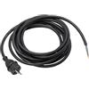 as - Schwabe Cavo di collegamento per trapani - 3 m in gomma H05RN-F 2 x 1,0 mm - Spina per contorno con cavo - Cavo adattatore con terminali - cantieri e commerciali - IP44 - nero 70532