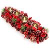 COM-FOUR® Corona dell'Avvento oblunga, candeliere di Natale per 4 candele | portacandele - composizione dell'Avvento - portacandele