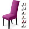 BalladHome Coprisedie Con Schienale 2 Pezzi Elasticizzato Copertura Della Sedia Bi-Elastico Modern Decorativo Protezione In Stretch In Tessuto Con Banda Elastica Per Una Misura Universale (2 Pezzi, Coppia)