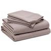 INTRECCI HOME Completo Lenzuola Francese, Set Lenzuola in Puro Cotone, Lenzuolo sopra 220x300cm + Lenzuolo sotto 140x200+30cm + 2 federe 52x82cm, Made in Italy, Elegante, Confortevole, Tinta Unita