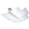 SOLLUX lighting Lampada da Soffitto - Faretto da Soffitto - 1 Paralume - Lampada LED - Cromo Bianco Celia