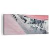 ARTTOR Quadri Moderni su Tela 120x50 cm Stampe da Parete Astratto Pastello - 4982 | Colore Rosa Grigio Quadro Decorativo Grande 1 pezzo Soggiorno Camera da Letto Arte da Parete Decorazione da Parete ARTTOR