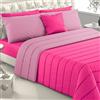 Viterbo Biancheria - Piumone Matrimoniale Invernale Caldo, Trapunta Made in Italy, Imbottitura 300 Gr/Mq, Coperta Copriletto (Fucsia/Viola)