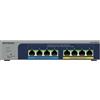 NETGEAR MS108EUP Switch Gestito 4 x 100/1000/2.5G PoE++ Grigio Metallo