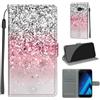 KENHONER Custodia per Samsung Galaxy A5 2017, rosa | Portafoglio Pelle PU, Magnetica, Resistente Agli Urti, Scomparto Carte Credito, Pieghevole, Flip Libro, Motivo