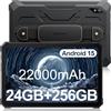 Blackview Active8 Pro Rugged Tablet, 24GB(8GB + 16GB) RAM + 256GB ROM/TF 1TB 10,36 pollici Android 15 Tablet Robusto, 2,4K FHD+, batteria 33W 22000mAh, fotocamera 48MP con ArcSoft, Dual 4GSIM 5GWiFi