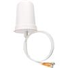 Cisco - Antenna Wi-Fi omnidirezionale dual band Cisco Aironet, 4 dBi (2,4 GHz)/4 dBi (5 GHz), 4 porte, fissaggio a parete o su asta, garanzia hardware limitata di un anno (AIR-ANT2544V4M-RS=)