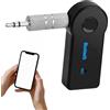 Generisch Adattatore wireless per auto - ricevitore radio da 2,09 pollici | kit di - materiale ABS nero 5,3 cm compatto amplificatore di componenti audio per lettori musicali MP3 trasmettitore cuffie e