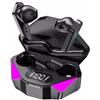 Ziyan X15 TWS - Cuffie Bluetooth 65 ms, senza fili, Bluetooth 5.0 in Ear con microfono, cuffie da gioco, senza fili, con microfono, bassi audio, suono stereo 9D, cuffie Hi-Fi per gamer Phone