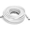 Blendend Cavo coassiale RG6U 20m con connettori maschio a maschio e accessori, ideale per connessione TV, antenne e satelliti.