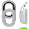 Geekria Copripad in Tessuto a Rete Comfort in Ricambio per Logitech Zone Vibe 100/125, Cuscinetti Auricolari per Cuffie Wireless G435 Lightspeed, Parti di Riparazione Compatibili (Grigio)