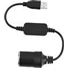 Joyzan Adattatore di Alimentazione da USB a 12 V CC, Porta per Presa Accendisigari Auto Cavo Convertitore Connettore Femmina Registratore Guida Cane Elettronico DVR GPS Elettroniche Automobilistiche