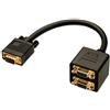 Lindy 41214 - Cavo Splitter VGA, 2 Porte - Invia il segnale video del PC a 2 Monitor