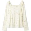Gelato PIQUE Gelato Piqué Flower Cat Print Cup-in Pullover PWCT261303 Donna YEL Free