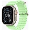Apple Watch Ultra 3 (2025) | GPS + Cellular | titanio naturale | cinturino Ocean verde neon - molto buono