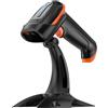 Tera Barcode Scanner 1D 2D QR Wireless Kabellos 2.4GHz + Wired USB 2.0 Kabelgebunden Handscanner Barcodelesegerät mit Ständer Halterung 5 Mil Auflösung 100m Reichweite, D5100