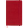 Moleskine Classic Notebook, Taccuino a Quadretti, Copertina Rigida e Chiusura ad Elastico, Formato Pocket 9 x 14 cm, Colore Rosso Scarlatto, 192 Pagine