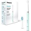Panasonic EW-DM81-G503 Spazzolino Elettrico Ricaricabile, Spazzola Extra-Fine, Spazzola Multi-Fit, Supporto Ricarica, Vibrazioni Soniche, 2 Modalità di Spazzolamento, Durata Batteria 30 Minuti, Verde