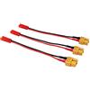 OliYin 3 Pezzi Cavo Adattatore Femmina XT-60 a connettore Femmina JST LiPO XT60 3.93inch 10cm 20awg Wire (Confezione da 3)