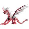 DEMANN GMBH Serie di kit in metallo 3D: calabrone meccanico, fenice e drago d'età, puzzle creativo fai da te con divertimento e sfida intellettuale (rosso, drago d'età)