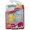Pokémon Pokemon PKW3357 - Pikachu & Kwaks, personaggi ufficiali dettagliati, 5 cm