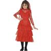 FIESTAS GUIRCA | Costume Red Wife Bambini - Vestito e Velo - Costumi da Sposa, Principessa e Fiabe per Halloween, Carnevale e Feste in Maschera - Ideale per Bambine