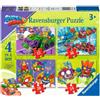 Ravensburger 03053 Super Zings, 4 Puzzle ina Box per Bambini, Età Raccomandata 3+