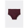 Tezenis Slip Alto In Cotone E Pizzo Donna Rosso