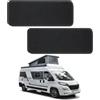 SYUUD Velours Einstiegsmatten 2er-Set für Fiat Ducato 8 9 ab 2021, Türstufen | Passgenaue Velours-Türstufenmatten (2er-Set) für Fiat Ducato 8 & 9. Mit Klettverschluss-Rückseite für rutschfesten Halt