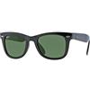 Ray-Ban Occhiali da sole RB4105 Folding Wayfarer Da Uomo Nero/Grigio/Verde, 50mm