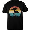 Udaytee Funghi Psichedelici retrò Forager T-Shirt Basic da Uomo Nera in Cotone