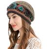 ZLYC Women Cotton Crochet Slouchy Beanie Hat Handmade Knit Summer Skull cap
