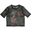Rock Off officially licensed products Guns N' Roses Firepower Mesh Crop Top Size S