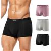 Arjen Kroos Boxer Uomo Modal Elasticizzato Senza Cuciture Mutande 3er Pack | Boxer Uomo Corti, Microfibra Traspirante, Morbidi, Vita Bassa per Uso Quotidiano e Sport, S~2XL