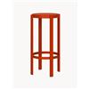 noo.ma Sgabello da bar in metallo Doon - Rosso