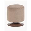 WOOOD Pouf girevole in bouclé Islen - Marrone