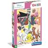Clementoni - Puzzle per Bambini 104 Pezzi Supercolor, per Bambini 6+ Anni, Illustrazione Disney Aristogatti, Idea Regalo, Made in Italy, 37,9x26,9 cm, 25048