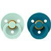 BIBS Colour Natural Rubber Size 2: 6+ months 2 pz