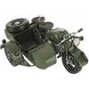 Motocicletta con Sidecar da Collezione Modellino di Motocicletta in Scala